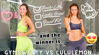 AND the winner IS..! Try On Haul with Avaryana✅ Gymsweaty VS Lululemon Leggings+Bra FitCheck✅