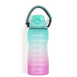 64oz Water Bottle (Green Purple Gradient)