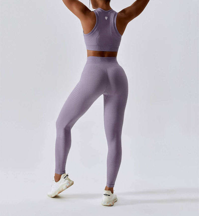 Air Flow Seamless Training Leggings-Lavender