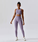 Air Flow Seamless Training Leggings-Lavender