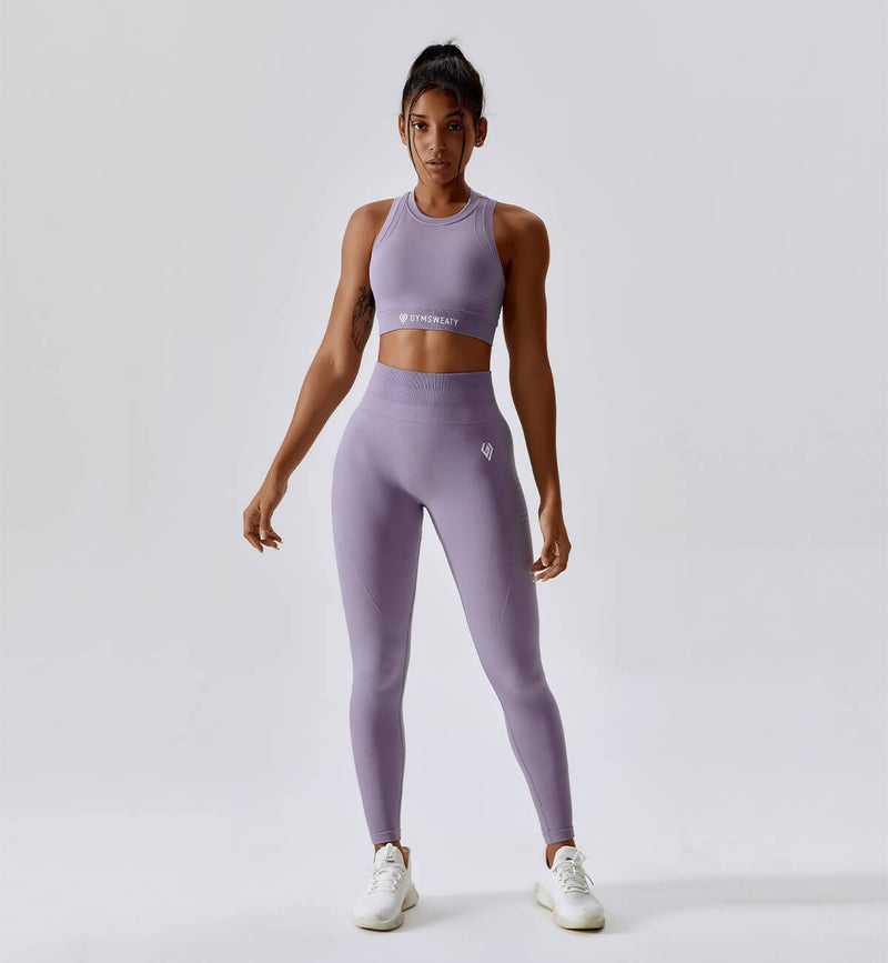 Air Flow Seamless Training Leggings-Lavender