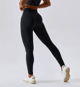 Air Flow Seamless Training Leggings-Obsidian