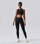 Air Flow Seamless Training Leggings-Obsidian