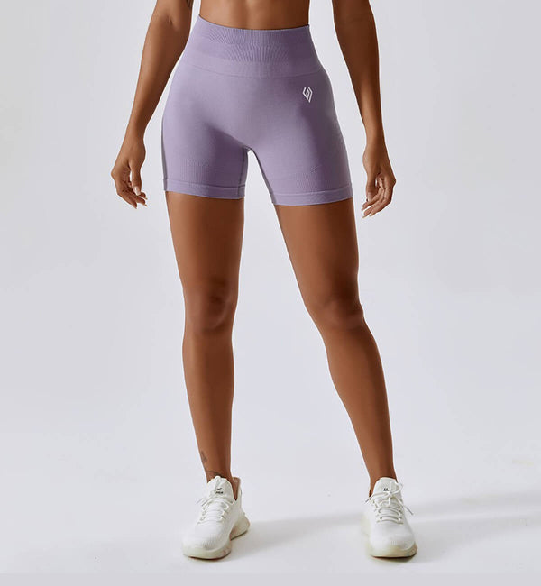 Air Flow Seamless Training Shorts-Lavender