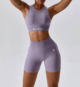 Air Flow Seamless Training Shorts-Lavender