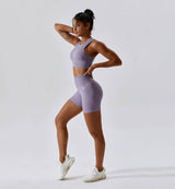 Air Flow Seamless Training Shorts-Lavender