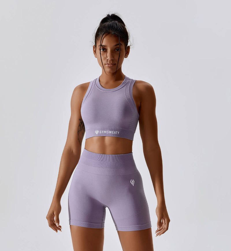 Air Flow Training Cropped Tank-Lavender