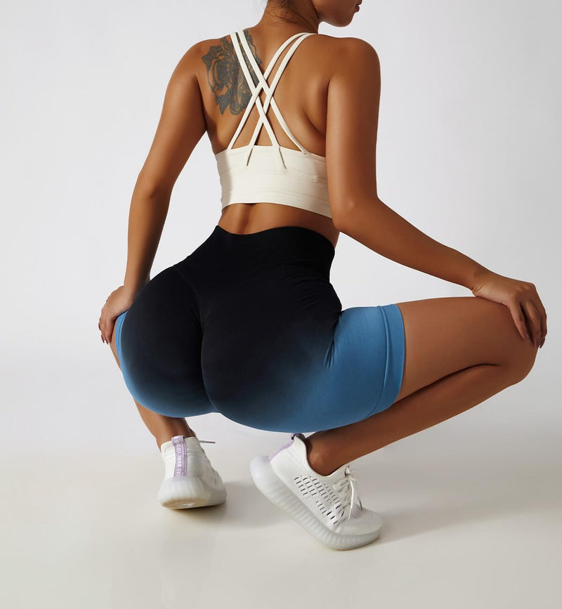 Ombre Scrunch Butt Lifting Seamless Shorts – Gymsweaty