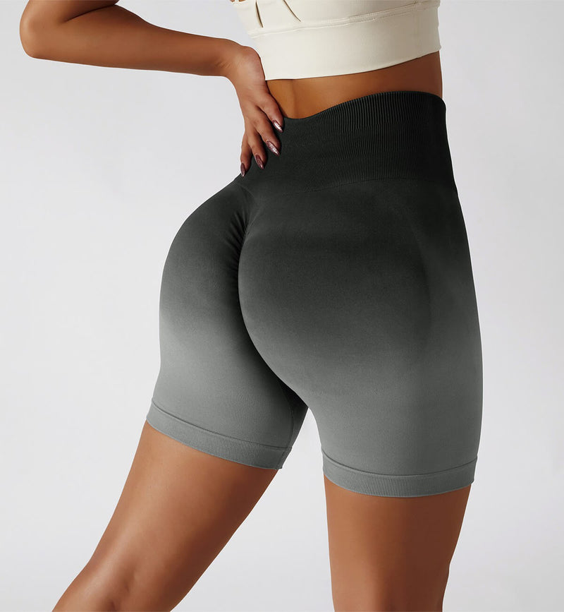 Ombre Scrunch Butt Lifting Seamless Shorts