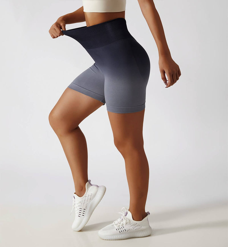 Ombre Scrunch Butt Lifting Seamless Shorts