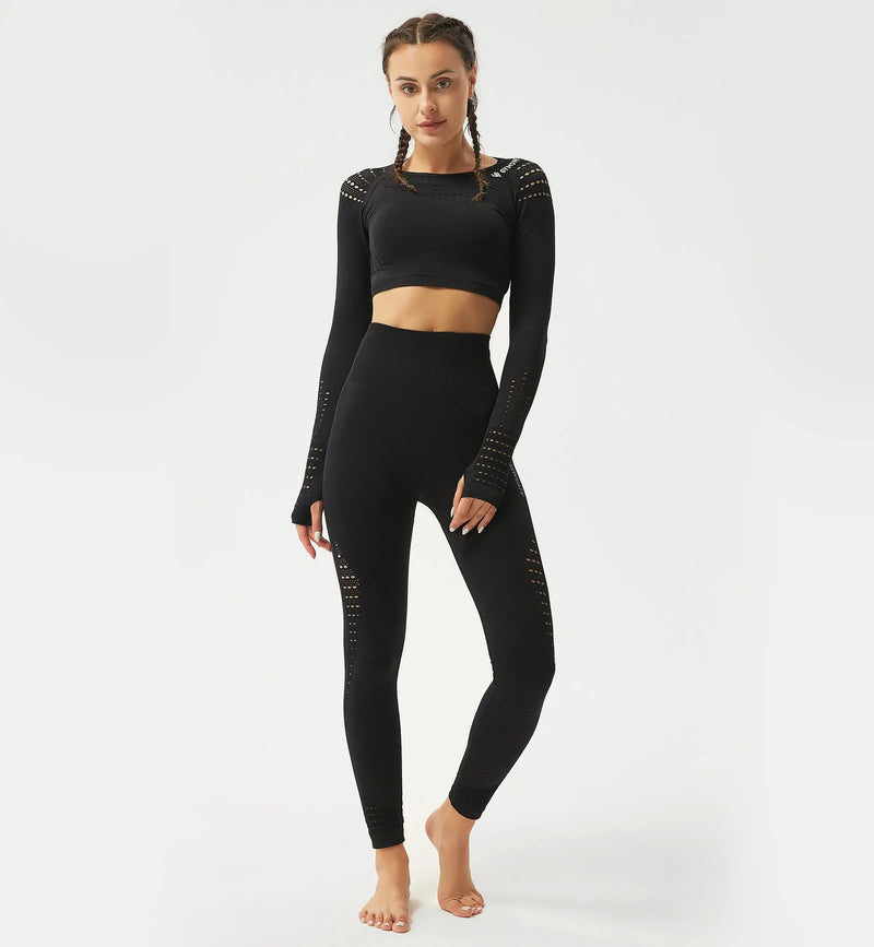 Brisk Like Me Mesh Seamless Crop Top