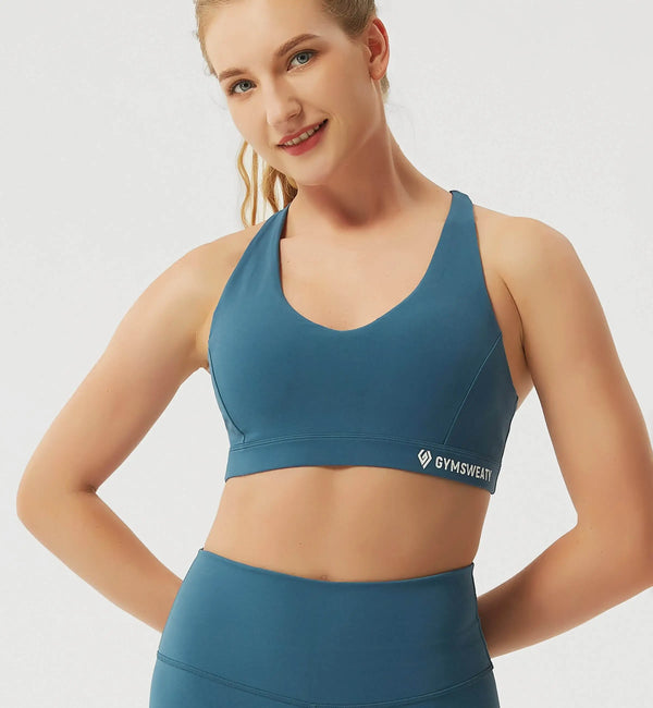 Brisk Like Me Sexy Back High Support Sports Bra