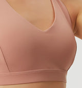 Brisk Like Me Sexy Back High Support Sports Bra