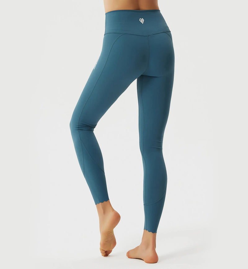 Brisk Like Me Wave-Edge Hem Leggings