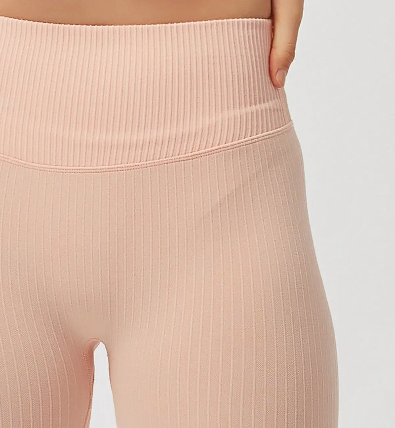 Butt Lifting Seamless Ribbed Leggings