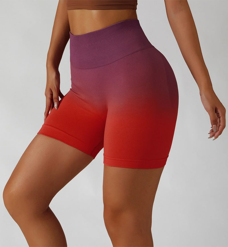 Ombre Scrunch Butt Lifting Seamless Shorts