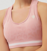 Fancy World Textured Leopard Sports Bra