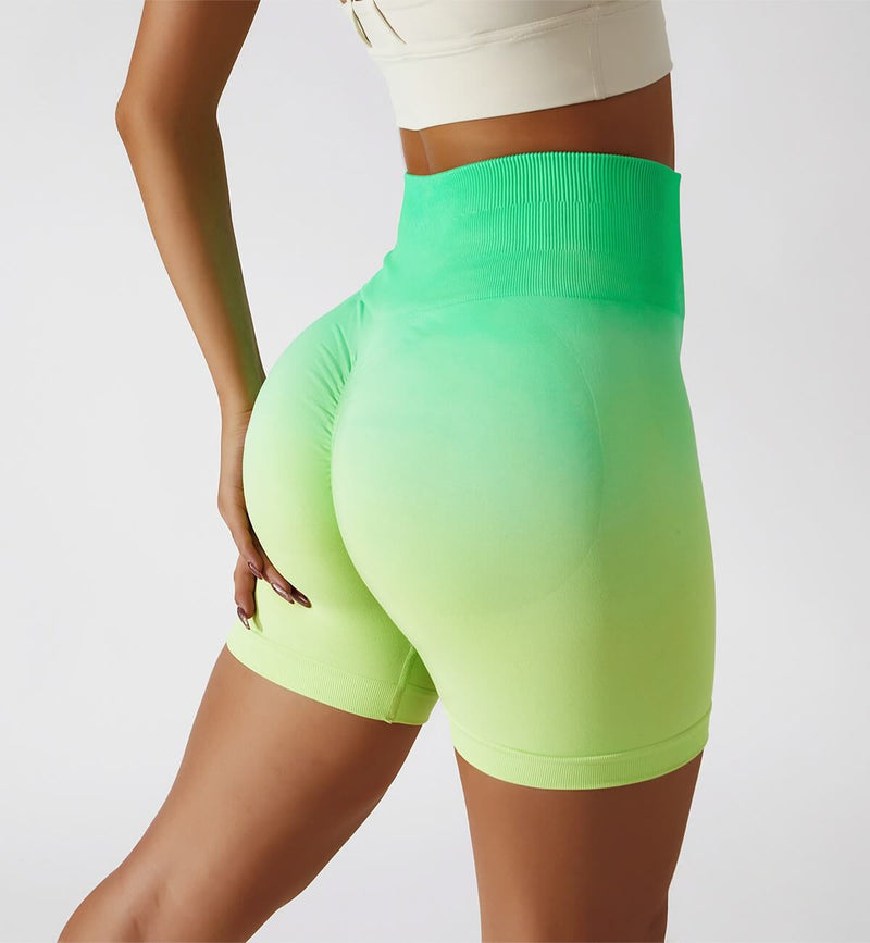 Ombre Scrunch Butt Lifting Seamless Shorts
