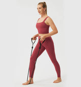 High Rise Leggings With Back Pocket