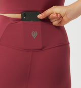 High Rise Leggings With Back Pocket