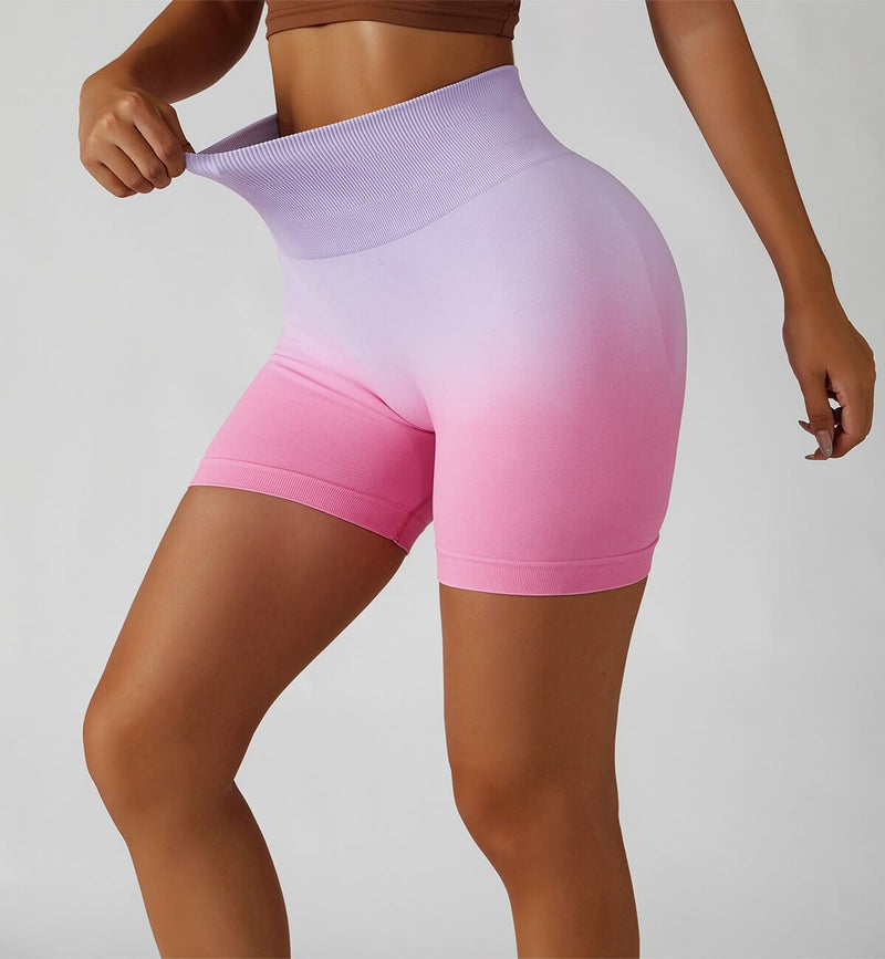 Ombre Scrunch Butt Lifting Seamless Shorts