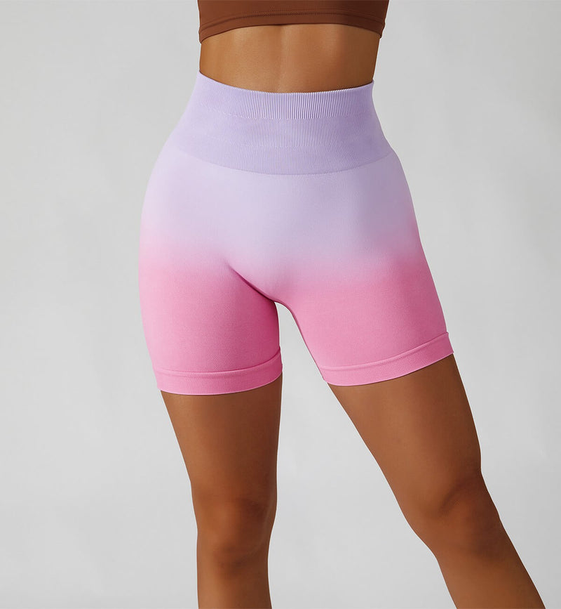 Ombre Scrunch Butt Lifting Seamless Shorts