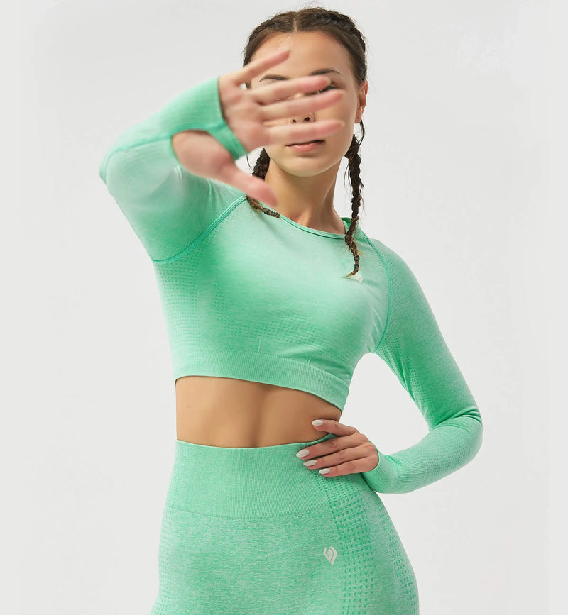 Nimble Fit Long Sleeve Crop Top