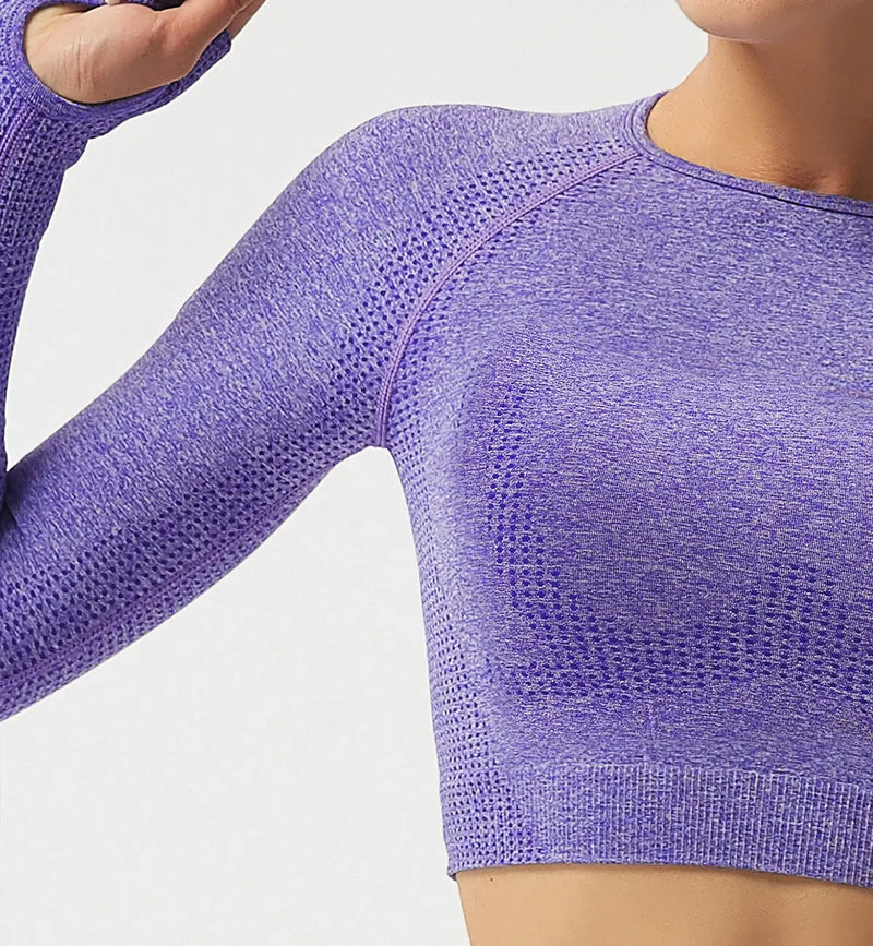 Nimble Fit Long Sleeve Crop Top