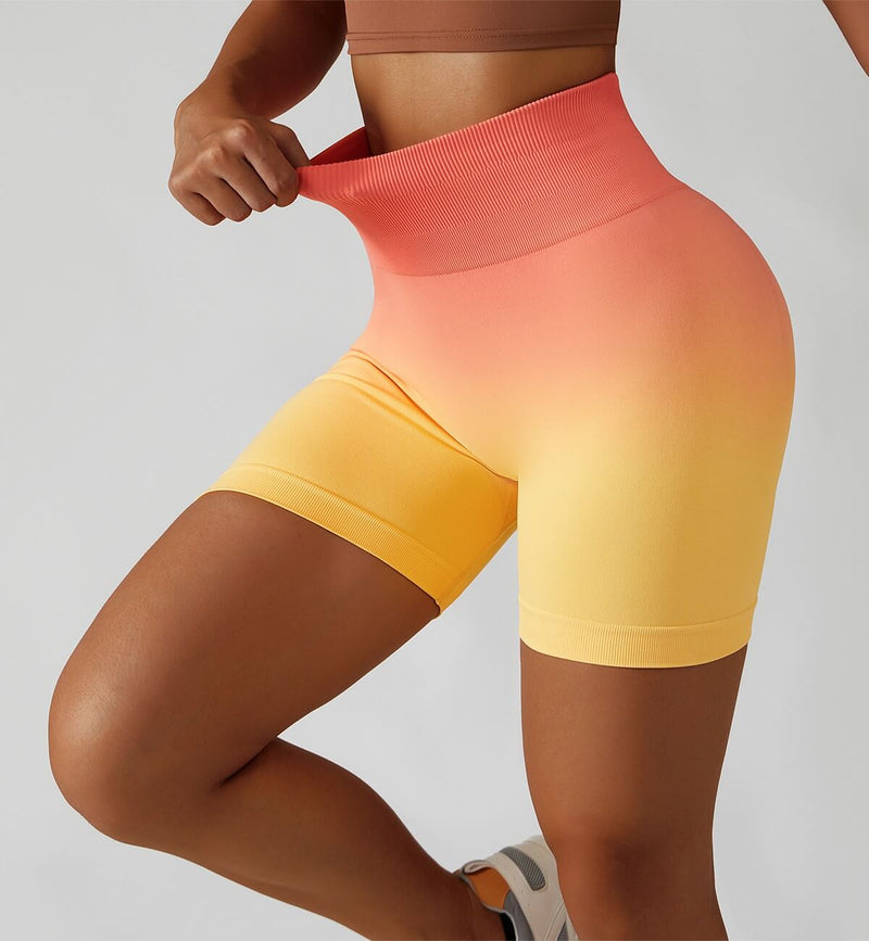 Ombre Scrunch Butt Lifting Seamless Shorts