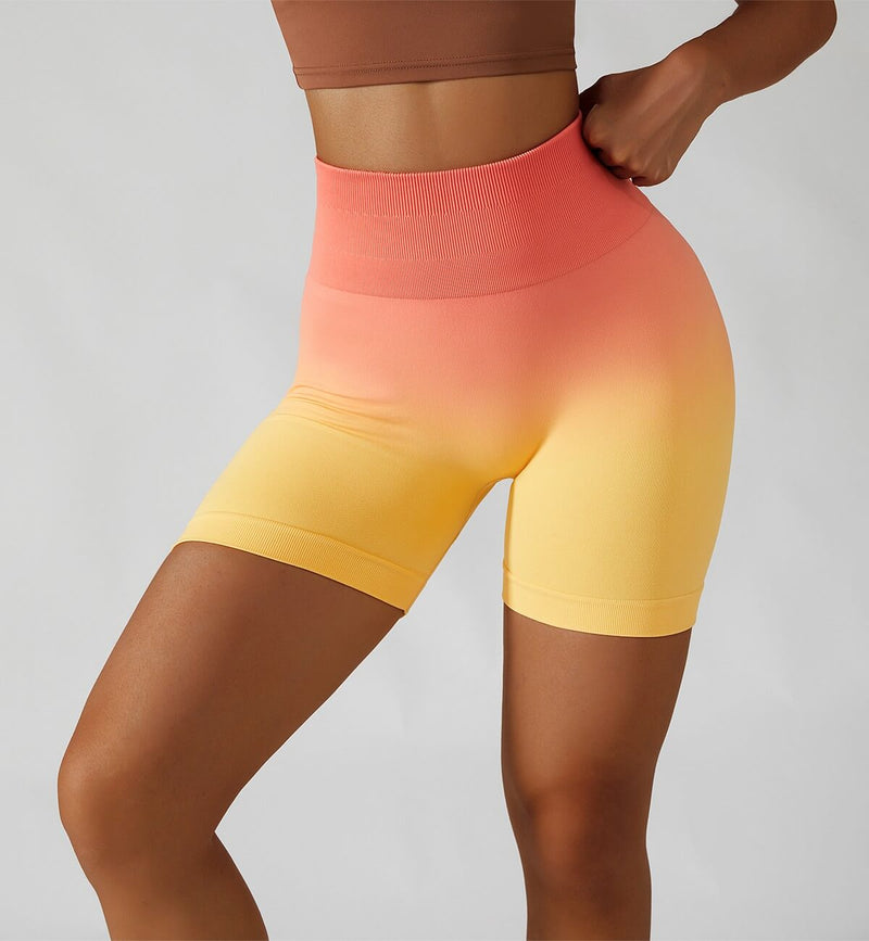 Ombre Scrunch Butt Lifting Seamless Shorts