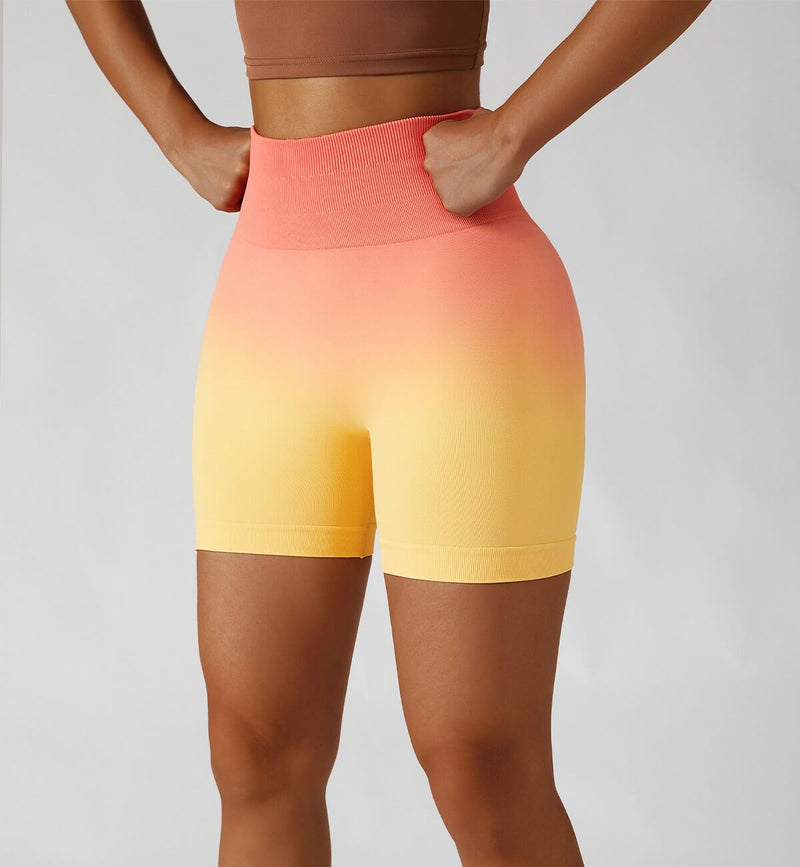 Ombre Scrunch Butt Lifting Seamless Shorts