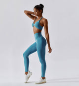 Revive Scrunch Butt Leggings-Cerulean