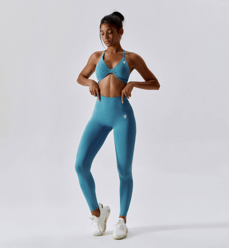 Revive Scrunch Butt Leggings-Cerulean