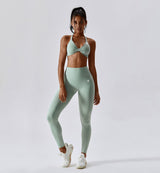 Revive Scrunch Butt Leggings-Shelduck Blue