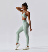 Revive Scrunch Butt Leggings-Shelduck Blue