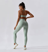 Revive Scrunch Butt Leggings-Shelduck Blue