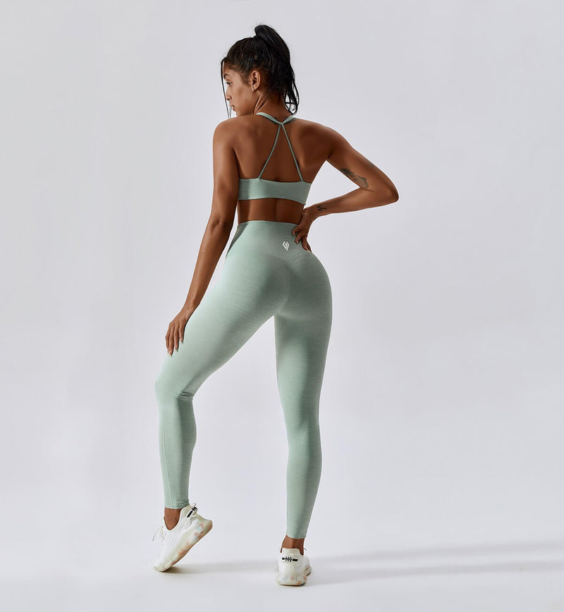 Revive Scrunch Butt Leggings-Shelduck Blue