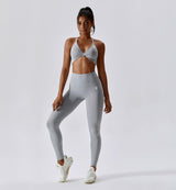 Revive Scrunch Butt Leggings-White Smoke