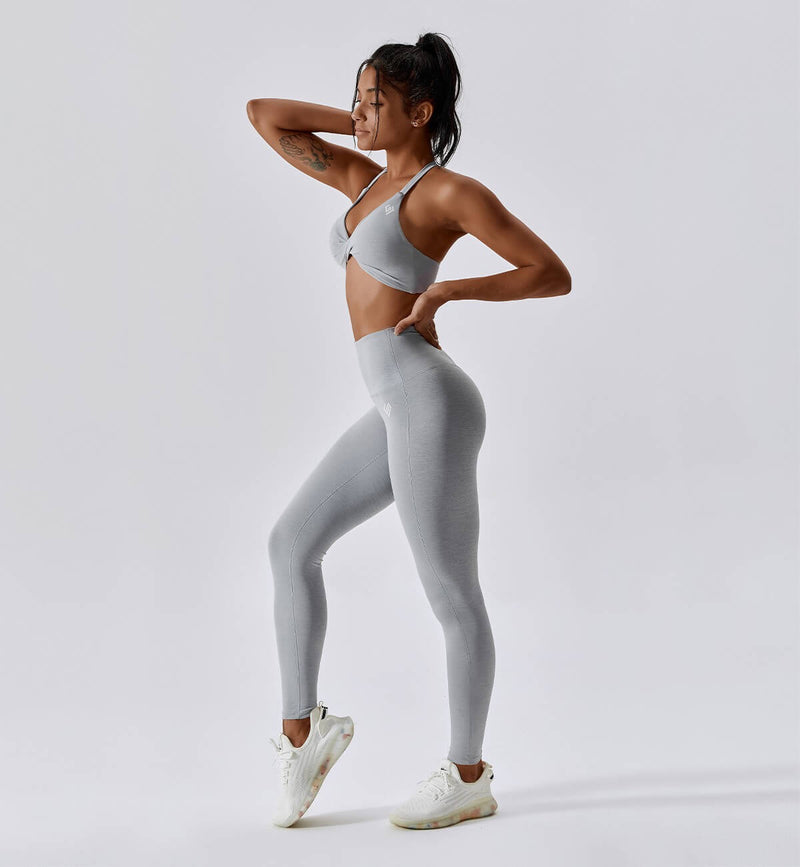 Revive Scrunch Butt Leggings-White Smoke