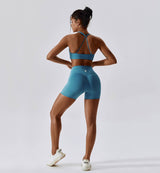 Revive Scrunch Butt Shorts-Cerulean