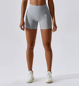 Revive Scrunch Butt Shorts-White Smoke