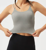 Seamless Ribbed Sports Bra