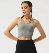 Seamless Ribbed Sports Bra