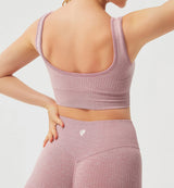 Seamless Ribbed Sports Bra