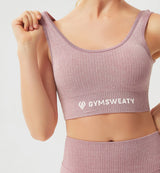 Seamless Ribbed Sports Bra