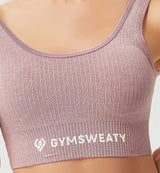 Seamless Ribbed Sports Bra