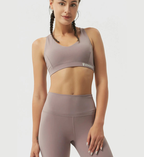 Brisk Like Me Sexy Back High Support Sports Bra