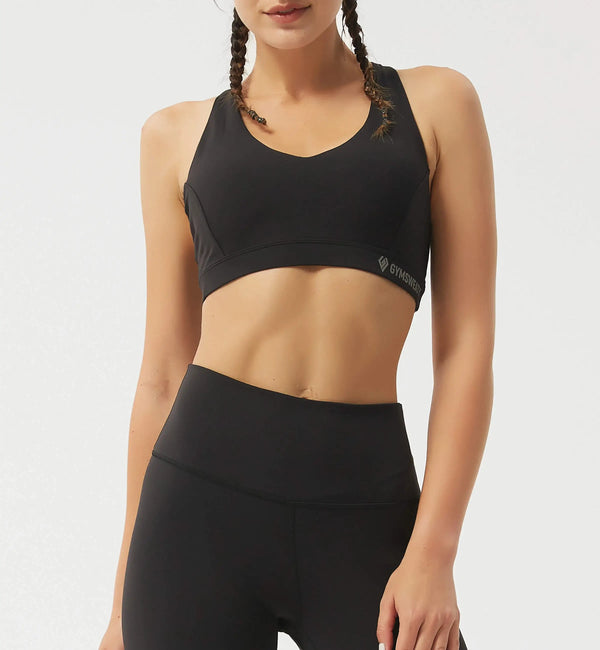 Brisk Like Me Sexy Back High Support Sports Bra