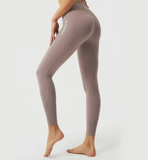 Brisk Like Me Wave-Edge Hem Leggings