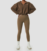 Zipper Lapel Sweats